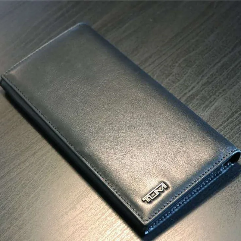 

18643 кожаный мужской деловой Длинный кошелек, кожаный бумажник, мужская сумка с зажимом для костюма