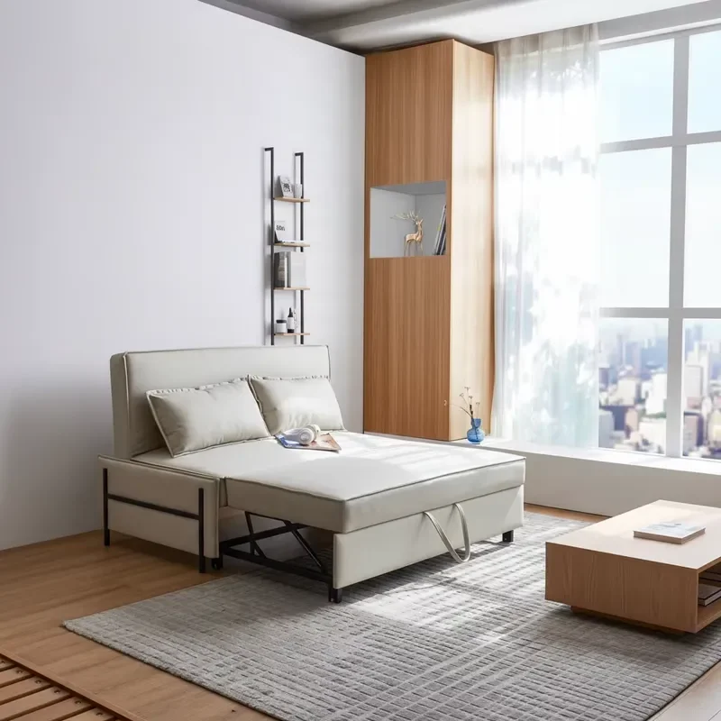 Фото Складной диван-кровать на заказ с ящиками для хранения, трансформируемый диван-спальник для гостиной, экономящий пространство, многофункциональная мебель №2