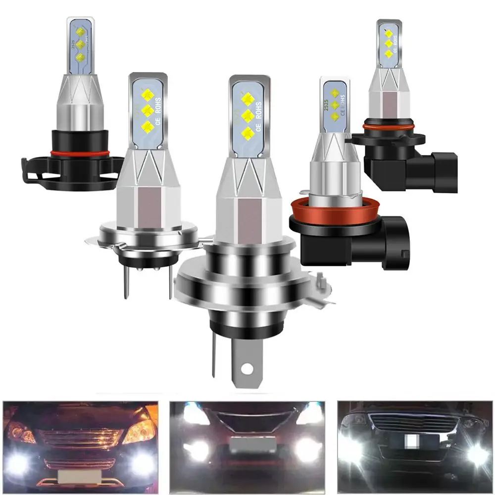 

2PCS LED 80W H4 H7 H8 H11 9005 9006 Car Fog Light Bulb Lamp Headlight White