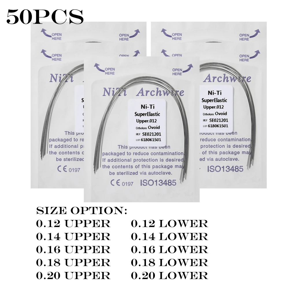 

5Packs Dental Ni-Ti Oval Arch Wires Orthodontic Stainless Steel Dentist Material Dental Orthordontic Product