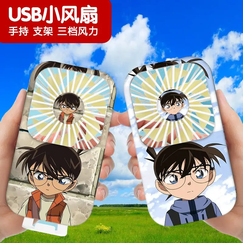 13x7 см аниме Детектив Конан Usb вентилятор мультфильм портативный Перезаряжаемый