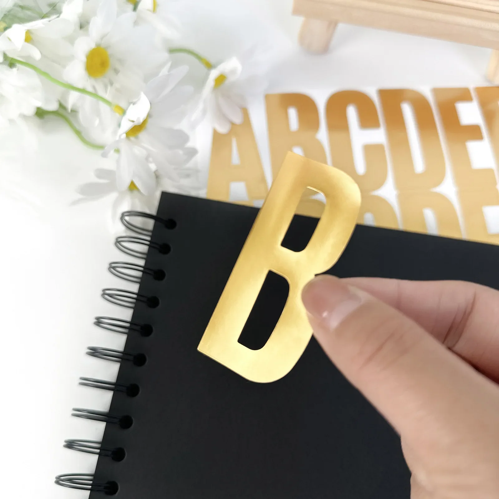 Золотые И Черные Наклейки С Буквами Алфавита 2 5 Дюйма 6 Листов Большие Цифры