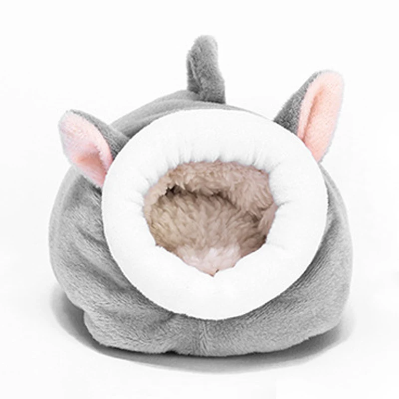 

1 шт. домашний хомяк, хлопковый домик для домашнего питомца, маленький зимний теплый домик для домашнего питомца, кровать-юрта для зимы