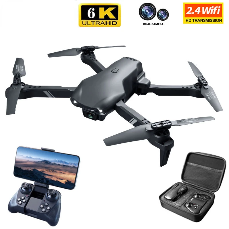 

Новый мини-Дрон 4k HD камера Wi-Fi Fpv дроны двойная камера складной Квадрокоптер передача в реальном времени вертолет игрушки
