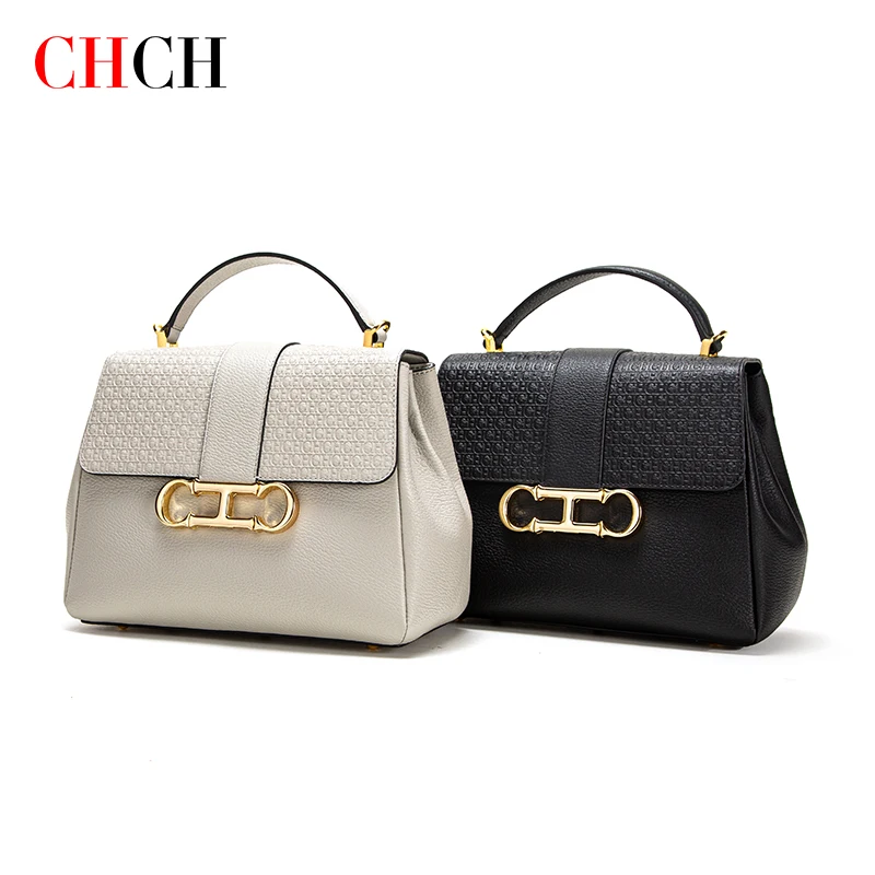 

CHCH tylish Handbags for Women's Top Handle Bags Vintage Ladies Commute Embossing Crossbody Purse Cambridge Bag Design