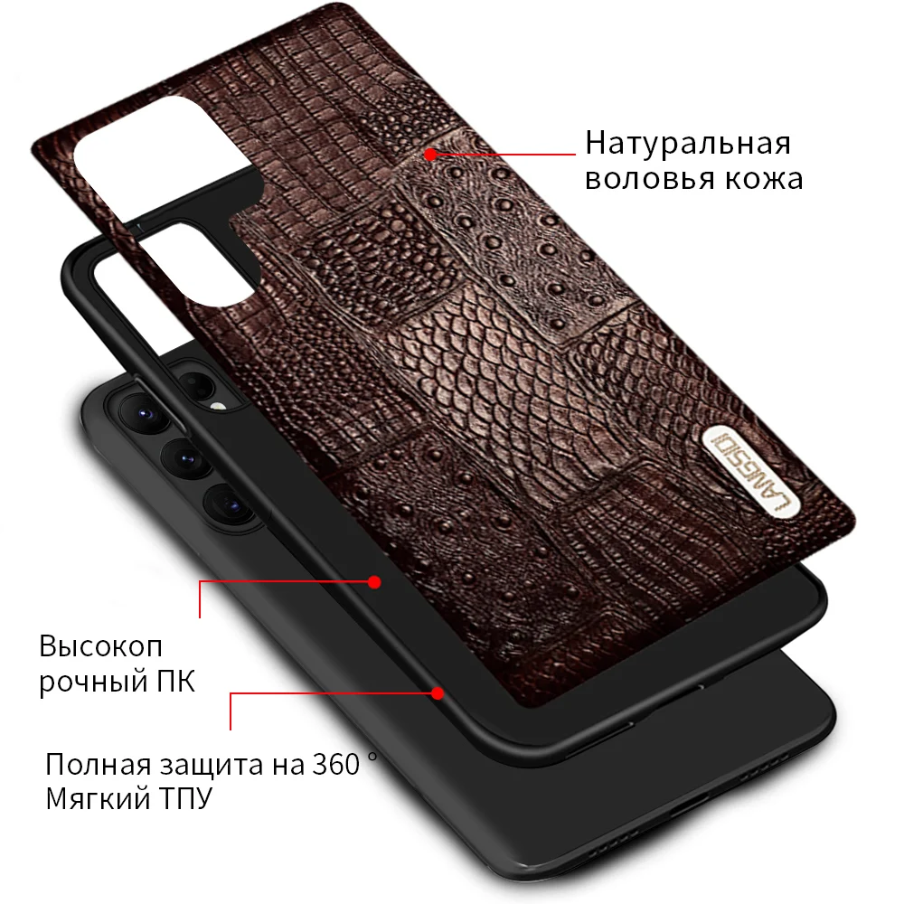 Genuine Leather Retro Cover Case For Samsung Galaxy S23 S21 S22 Ultra S20 FE S9 S10 S23 Plus Note 20 10 A52 A52S A53 5G A51 A71