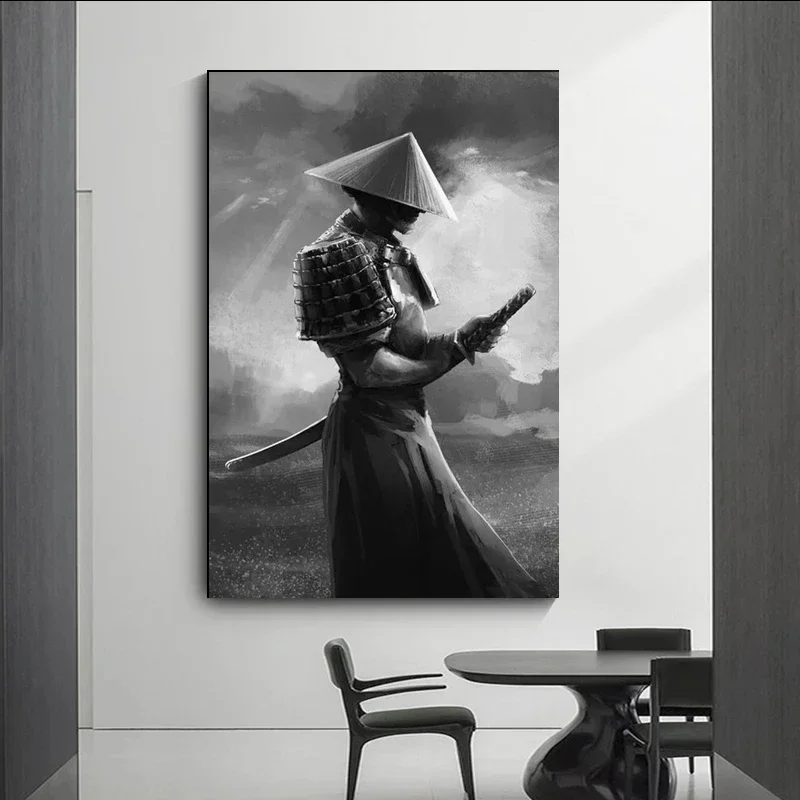 Peinture sur toile de samouraï impressions HD art moderne affiches abstraites décoration la maison salon