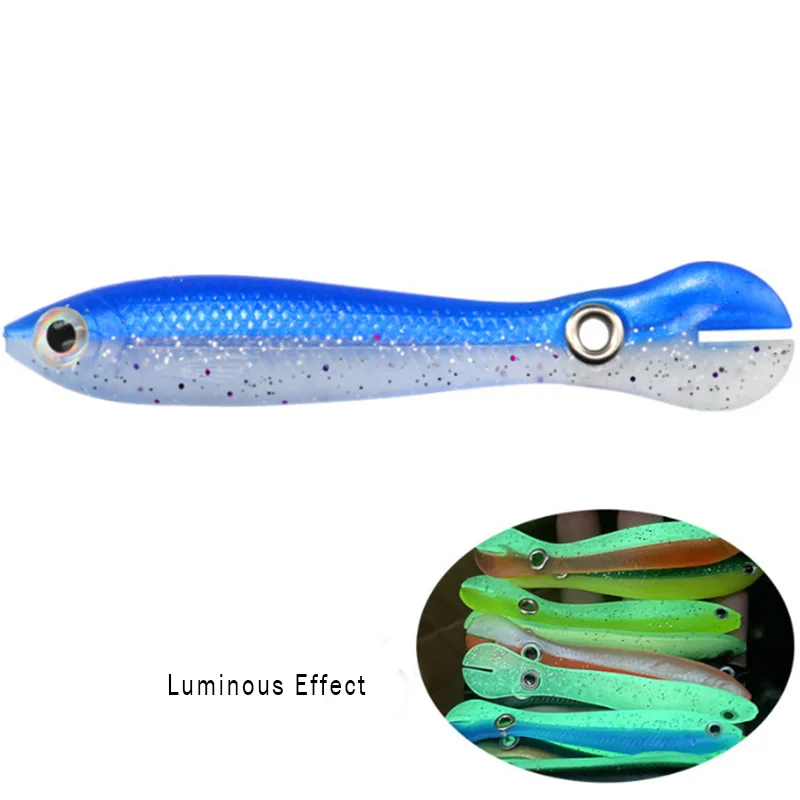 5 ярких мягких рыболовных приманок 7 см 10 воблер приманка с хвостом силиконовые