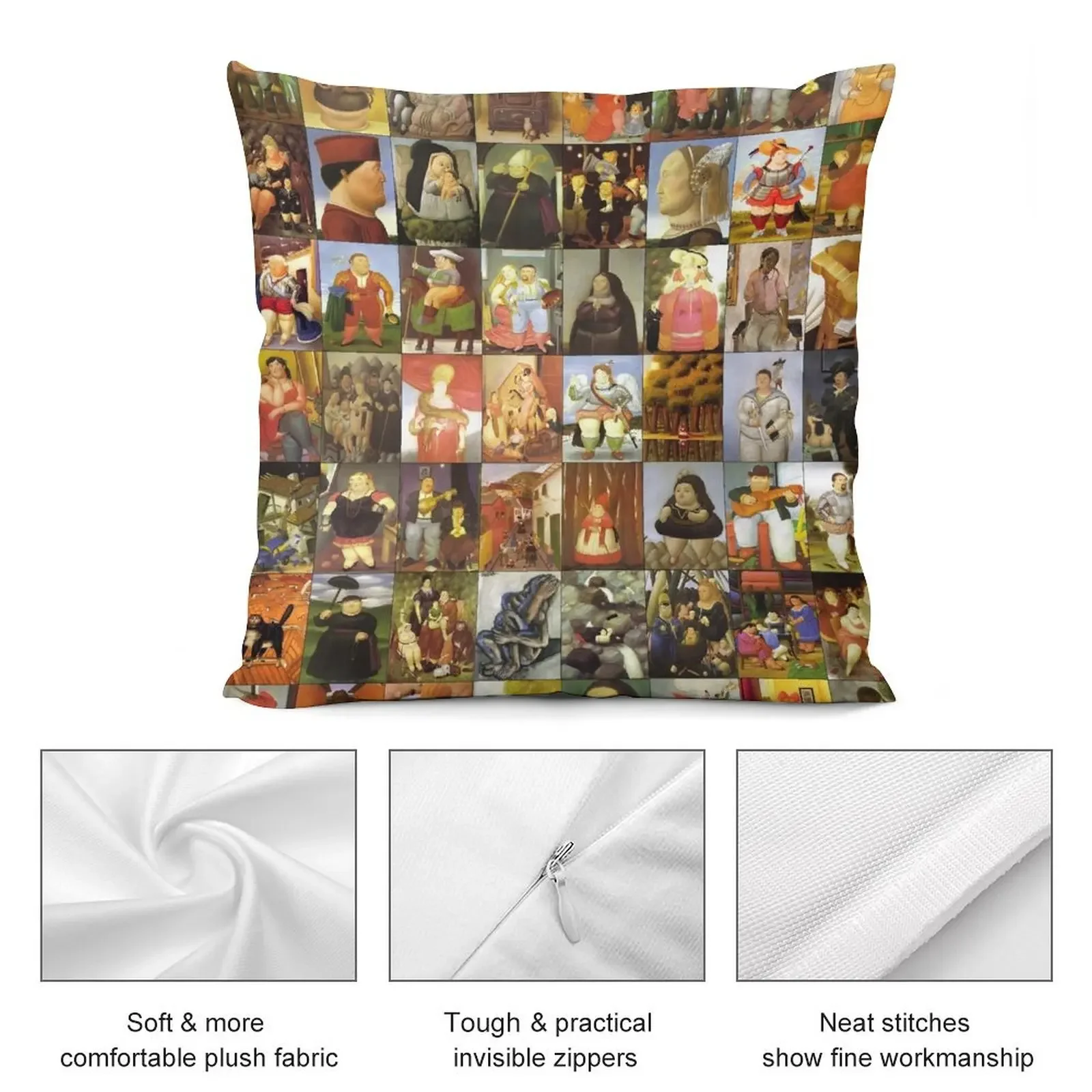 Чехол для подушки Fernando Botero аниме девушка полиэстер