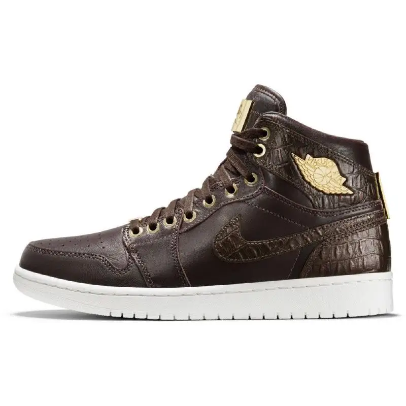 Коричневые кроссовки Nike Jordan 1 Retro Pinnacle Baroque 705075 -205