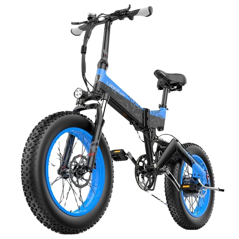 

Electric Bicycle 20 Inch 1000W 48V 17.5Ah Folding E-Bike Fat Tire Beach Cruiser Electric Motorcycle Lithium Battery Bicicleta