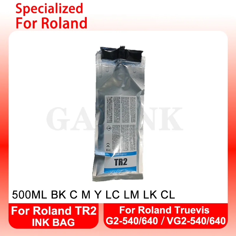 Сумка с чернилами для Roland TR2 одноразовым чипом 500 мл принтера Truevis G2-540 G2-640 VG2-540 VG2-640