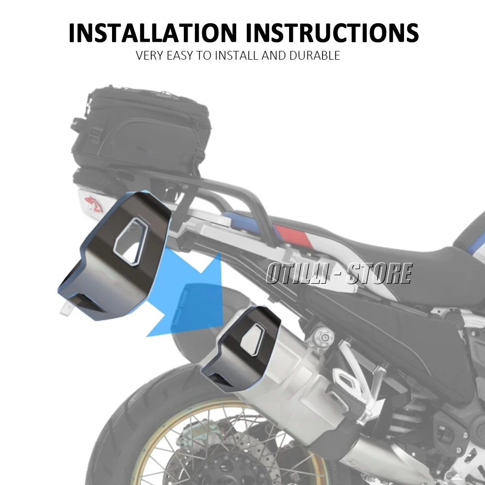 Для BMW R1250GS R 1250 GS ADV Приключения мотоцикла задняя выхлопная труба Глушитель Защита