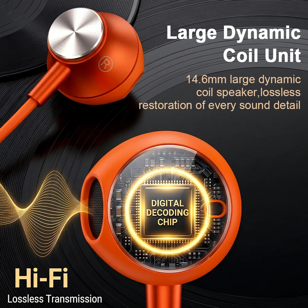Фото Наушники проводные USB Type-C HiFi с объемным звуком для iPhone 17 Pro Max, Samsung Galaxy S26 S25, Xiaomi (внутриканальные) №4