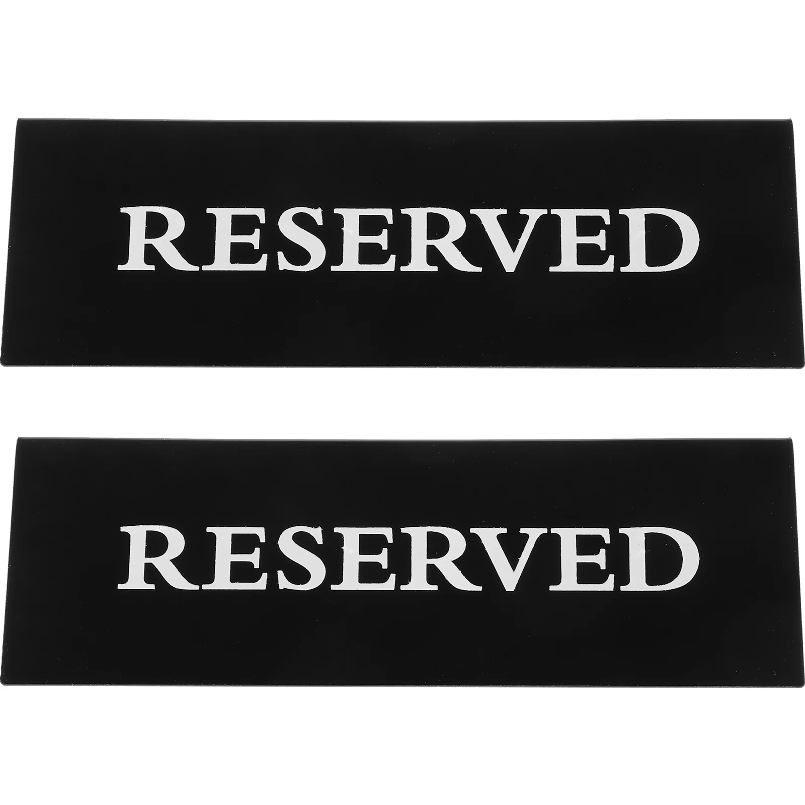 

2 Pcs Book An Acrylic Plate Reserved Signs Wedding Chairs Table Conference Room Reservation Seating Tables Desktop Events