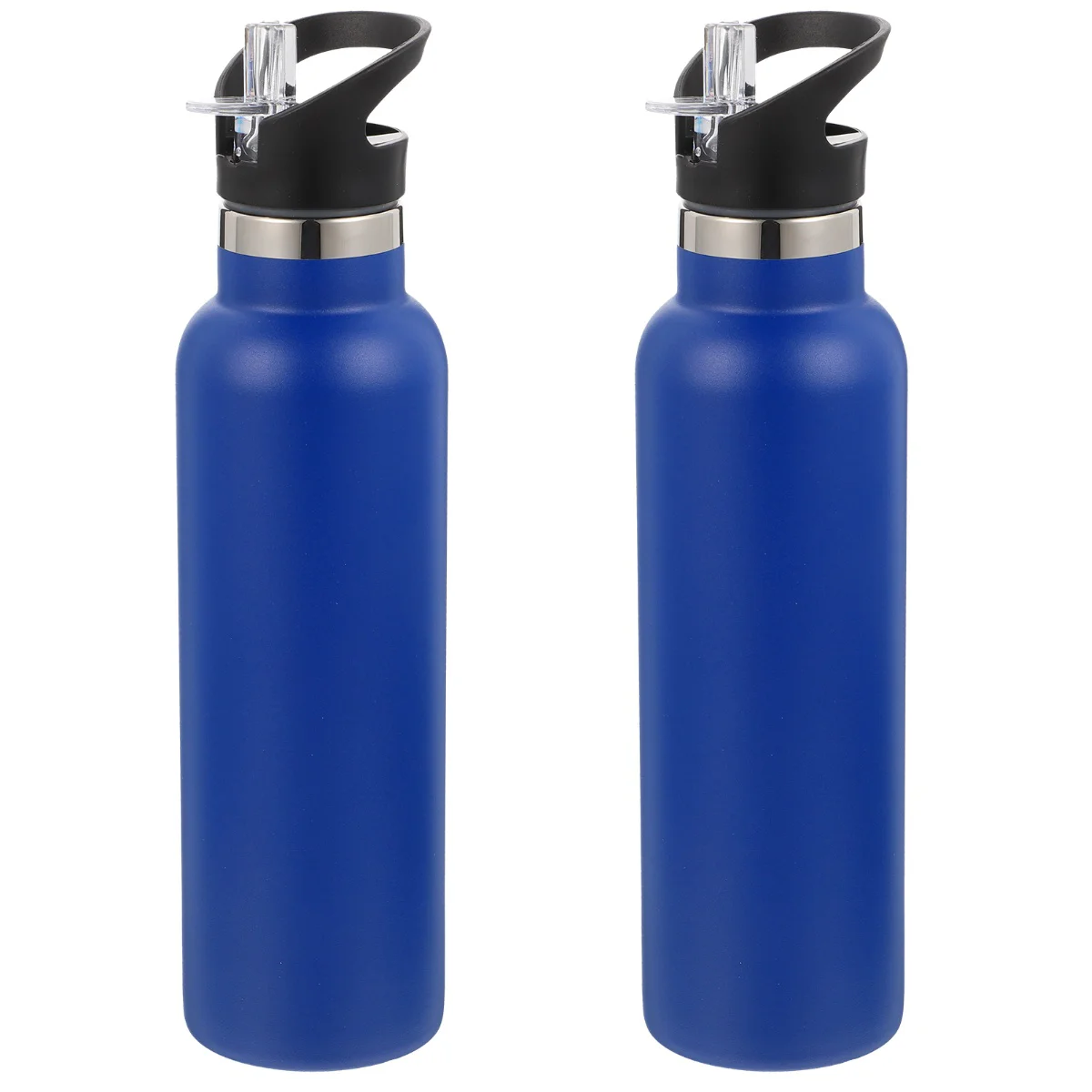

2pcs Sports Bottle Portable Insulated Bottles Stainless Steel Bottle