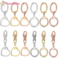yexcodes new hot sale keychain silver color snake bone chain charm key ring fit original brand charm beads jewelry making