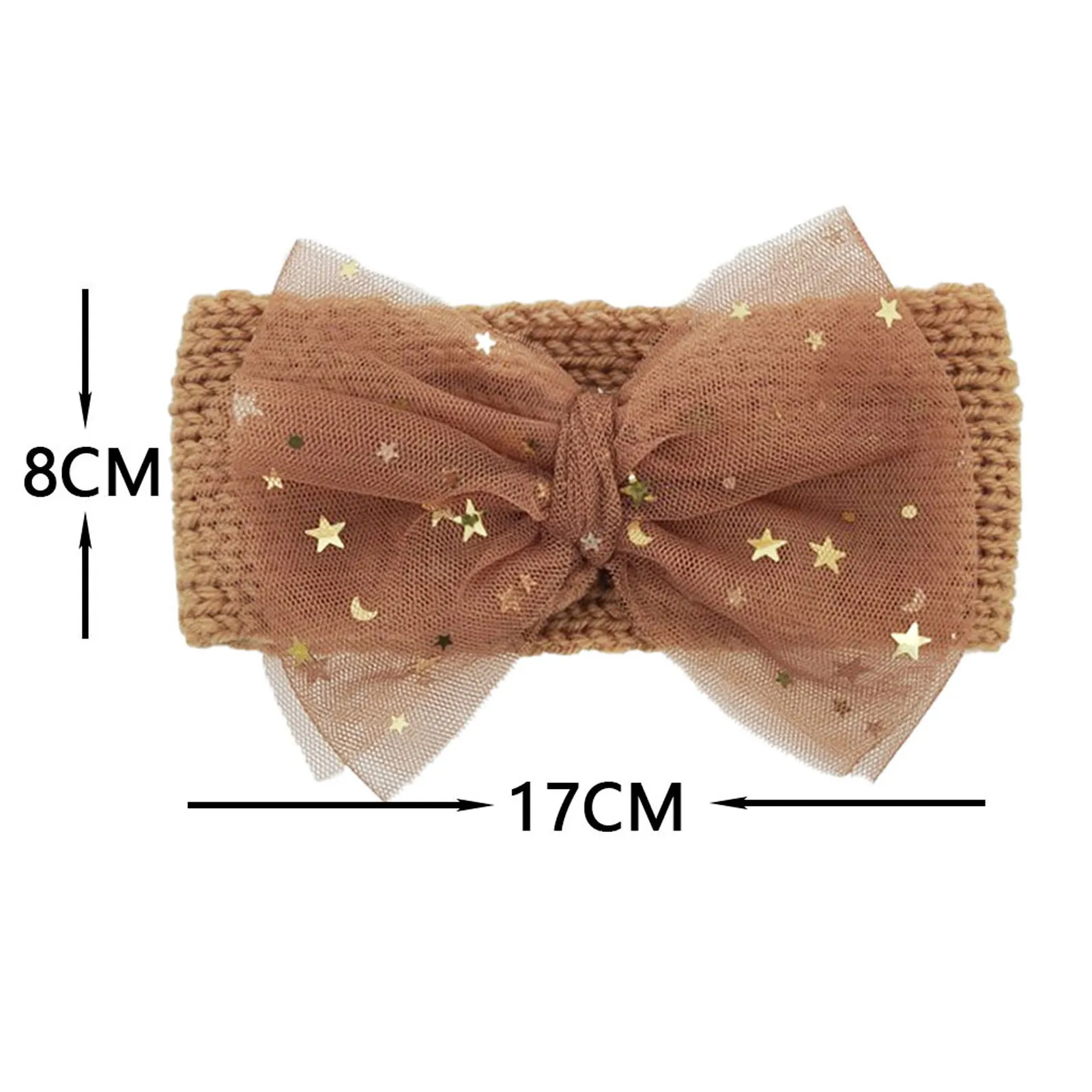 Детская шапка с большим бантом и блестками для девочек мальчиков