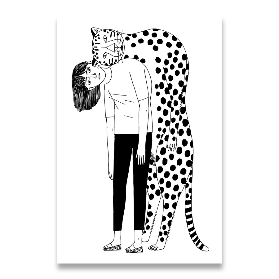 

Плакат "Леопардовая девушка" AliPaint