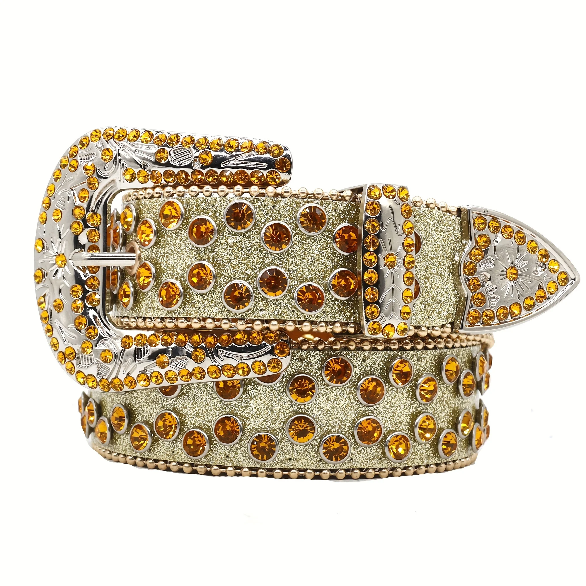 Новое поступление дизайнерский ремень в западном стиле Y2K bb со стразами для