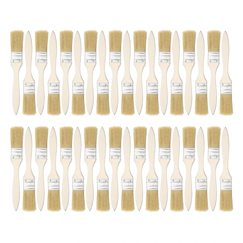 

36pcs (24mm) Paint Brushes For Furniture, Wall Painting, Wallpaper Pasting for Paint Stains Varnishes Glues Gesso