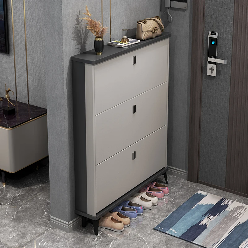 

Living Room Shoe Cabinets Storage Save Space Modern Bedroom Cupboards Shoe Rack Narrow Corridor Sapateira Multiuso Furniture