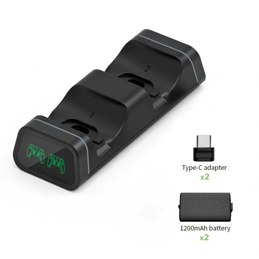 

Рукоятка Dobe Tyx-0625 Xb0x с двойным зарядным устройством, перезаряжаемым аккумулятором и светодиодным индикатором