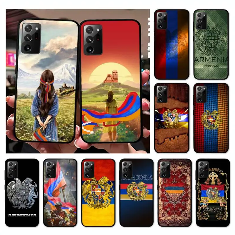 

Armenia Armenians Flag Phone Case For Samsung Galaxy Note 10Pro Note20ultra note20 note10lite M30S Coque