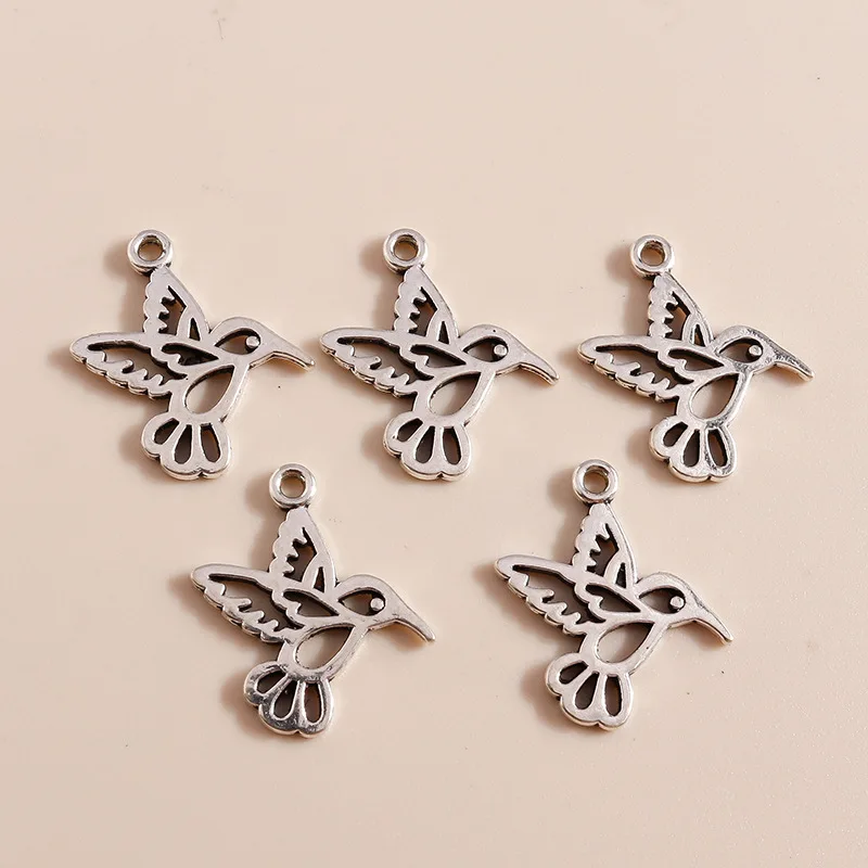 

Основа подвески в виде птицы, подвески серебряного цвета для ожерелья, браслета, сережек, соединители для ювелирных изделий, аксессуары для ...