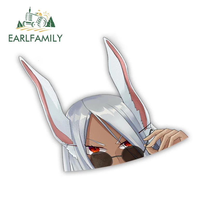 Earlfamily 13см для Mirko My Hero Academia Наклейки на автомобиль Окклюзия Царапины Водонепроницаемые наклейки Креативное оформление бампера каравана.