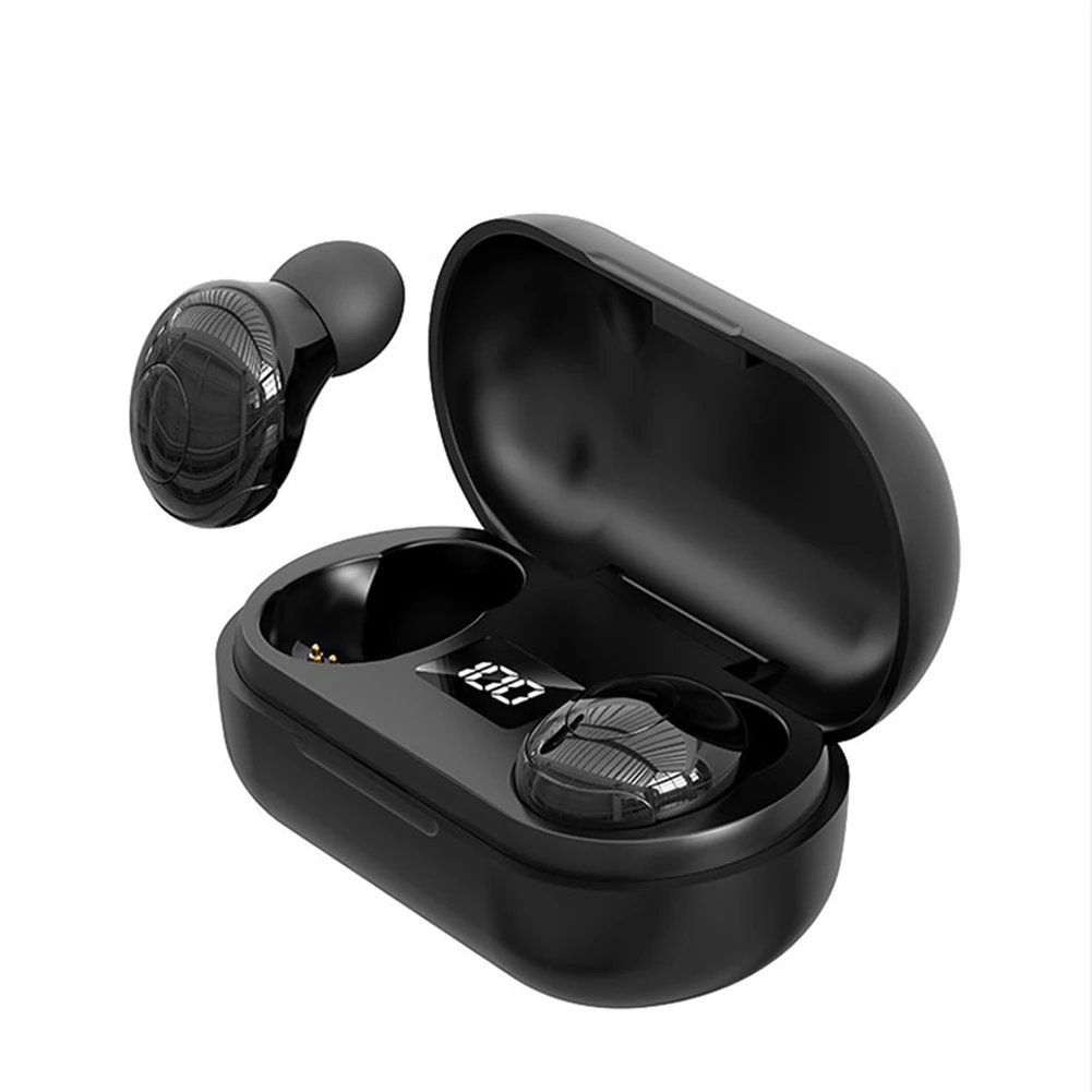 

T8 Wireless Bluetooth 5.0 Stereo Headphones Tws Sports Power Headphones Digital Led Display Real Time Power Display