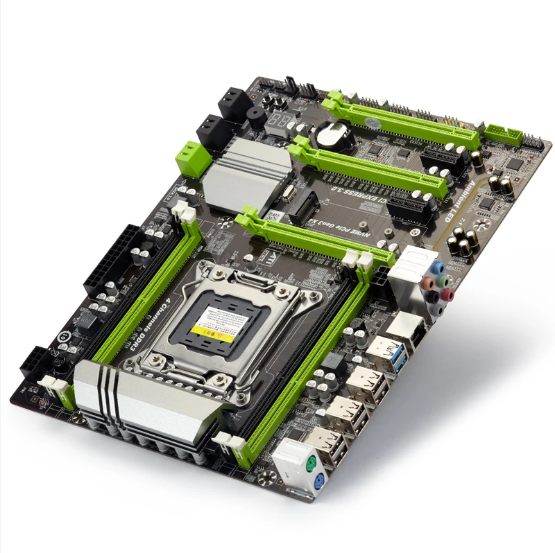 ATERmiter D3 Turbo Материнская плата LGA2011 ATX Combos E5 2650 V2 CPU 4 шт. X 4ГБ = 16ГБ DDR3 RAM 1600МГц PC3 12800R PCI-E NVME M.2 вкл.