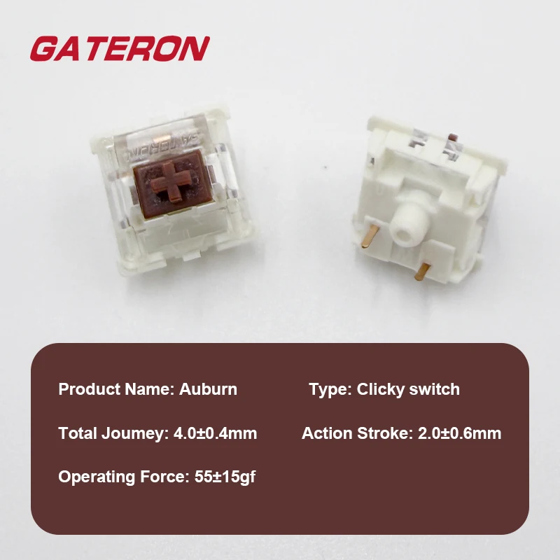 Фото Механические переключатели Gateron KS-9, 3-контактные, красные, коричневые, синие, зеленые, белые, RGB, бесшумные, с тактильным откликом, совместимые с Cherry MX №5