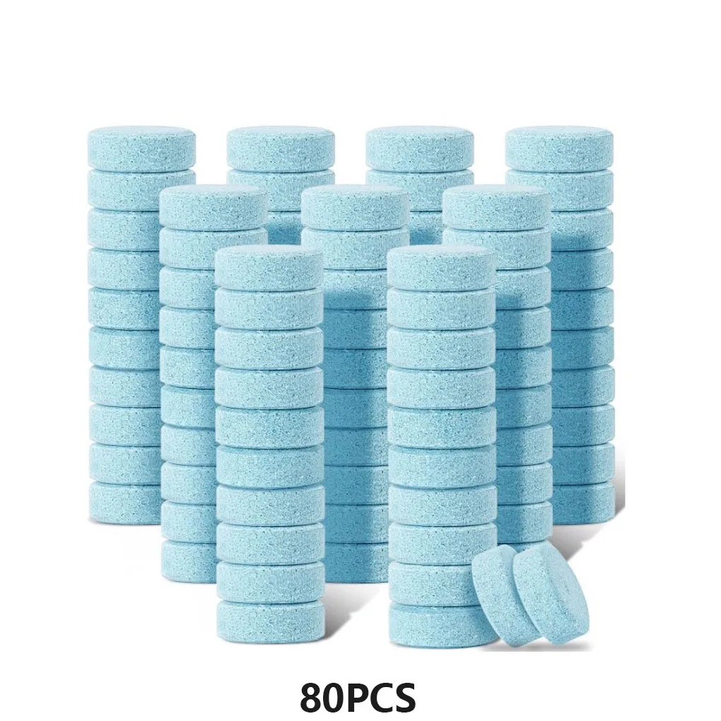 

80pcs Washer Glass Tablets Wiper Glasses Solid Tool Mini Dimension Car Household Accessories Automotive Fix Shop