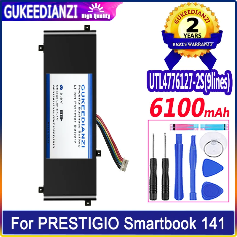 

GUKEEDIANZI Replacement Battery UTL4776127-2S (9lines) 6100mAh For PRESTIGIO Smartbook 141 C2 Laptop 9 Lines Bateria