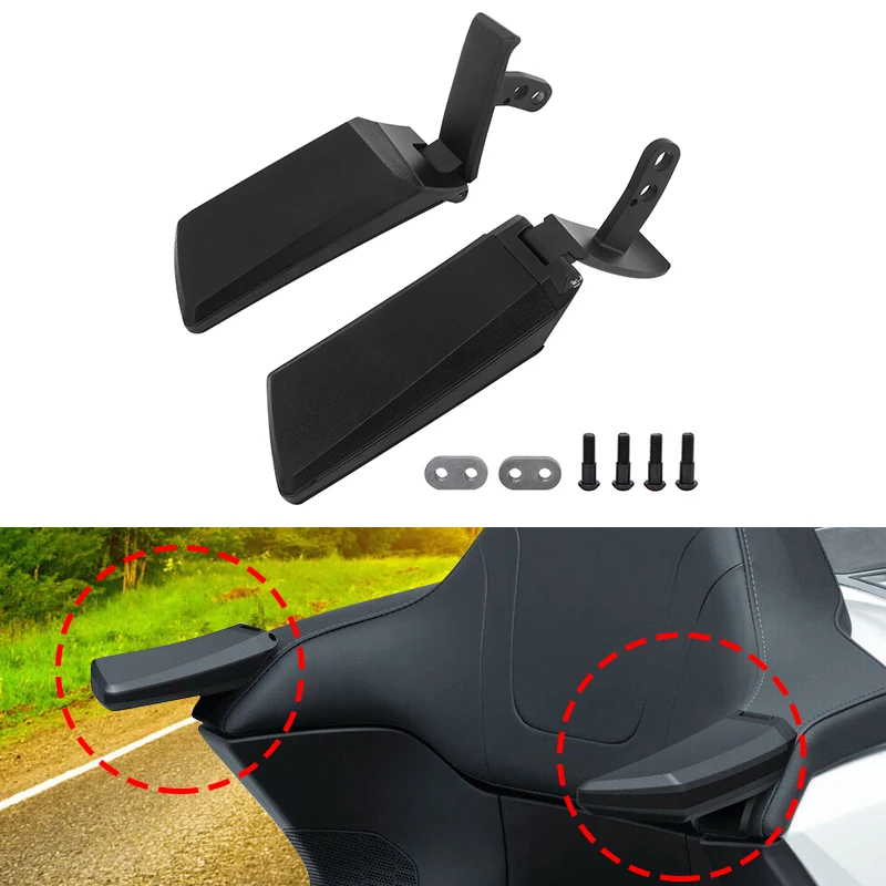 

Motorcycle Passenger Armrest Black Left & Right Adjustable Rear Motocross Accessories Fit For Honda Gold Wing Tour 2018-2022
