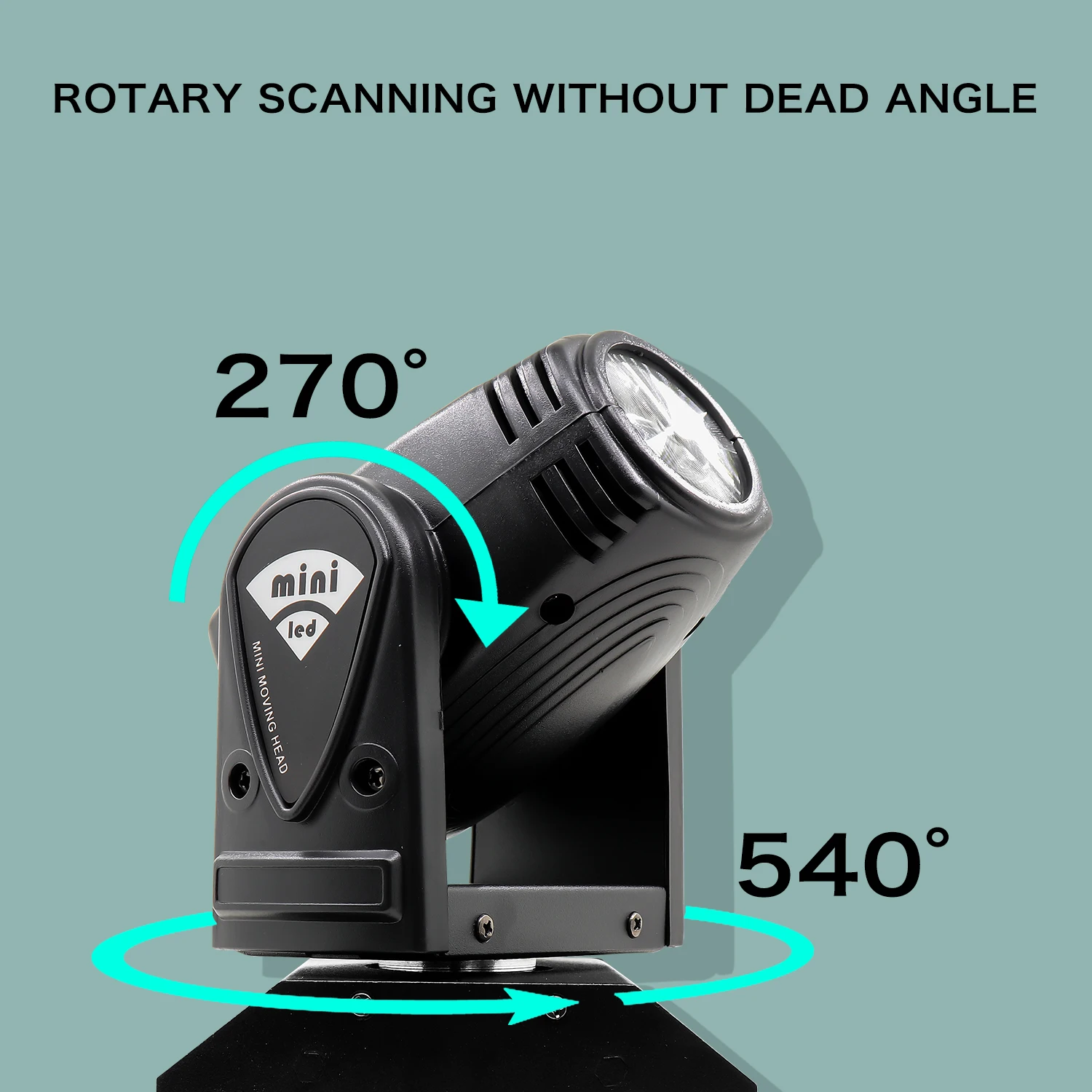 Цена Мини светодиодный 10 Вт пятно луча Moving головной светильник с DMX512 сценический светильник стробоскоп для домашних развлечений Профессиональн...