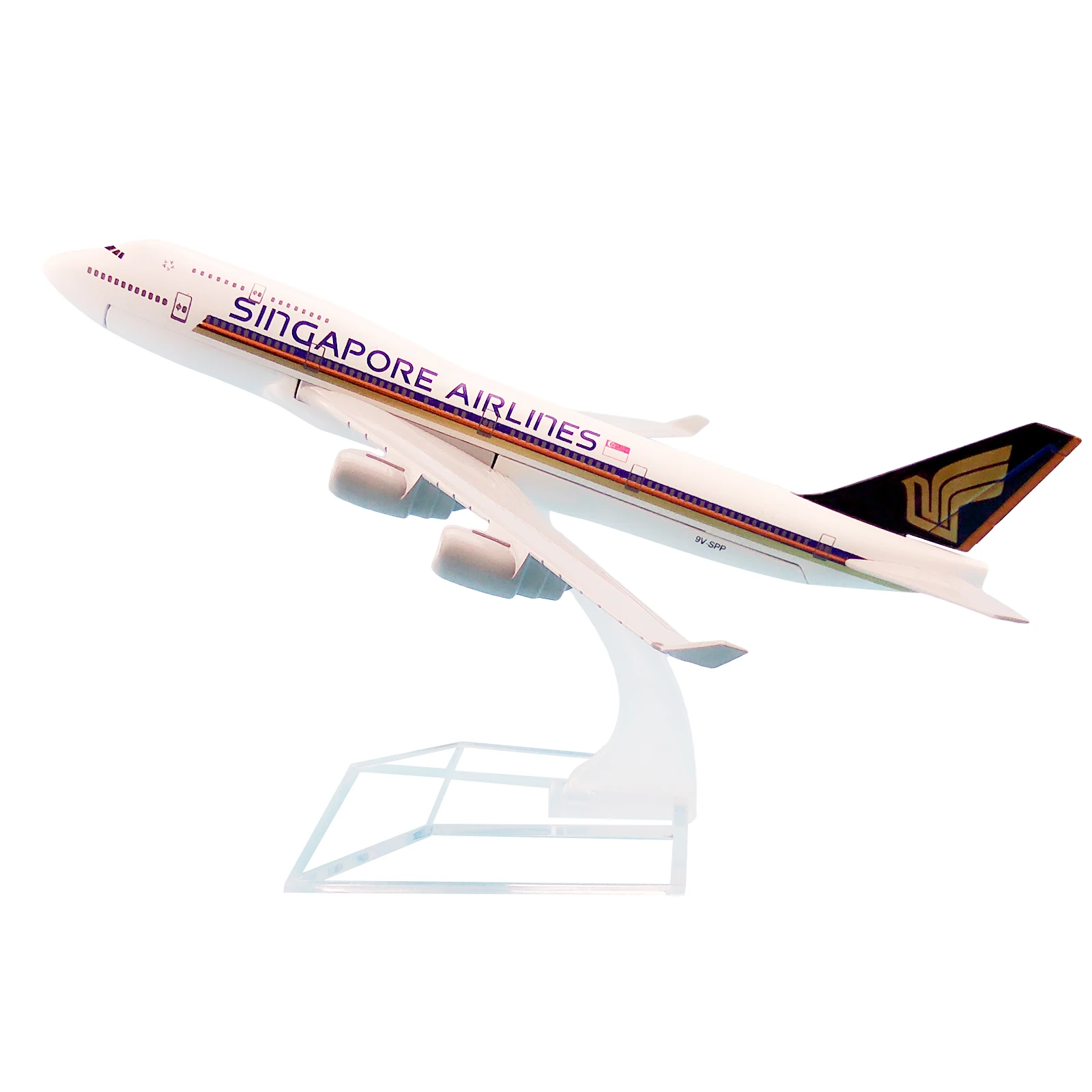 

16cm Alloy Metal Air Singapore Airlines B747 Airplane Model Singapore Boeing 747 Airways Diecast Air Plane Model Aircraft Gifts