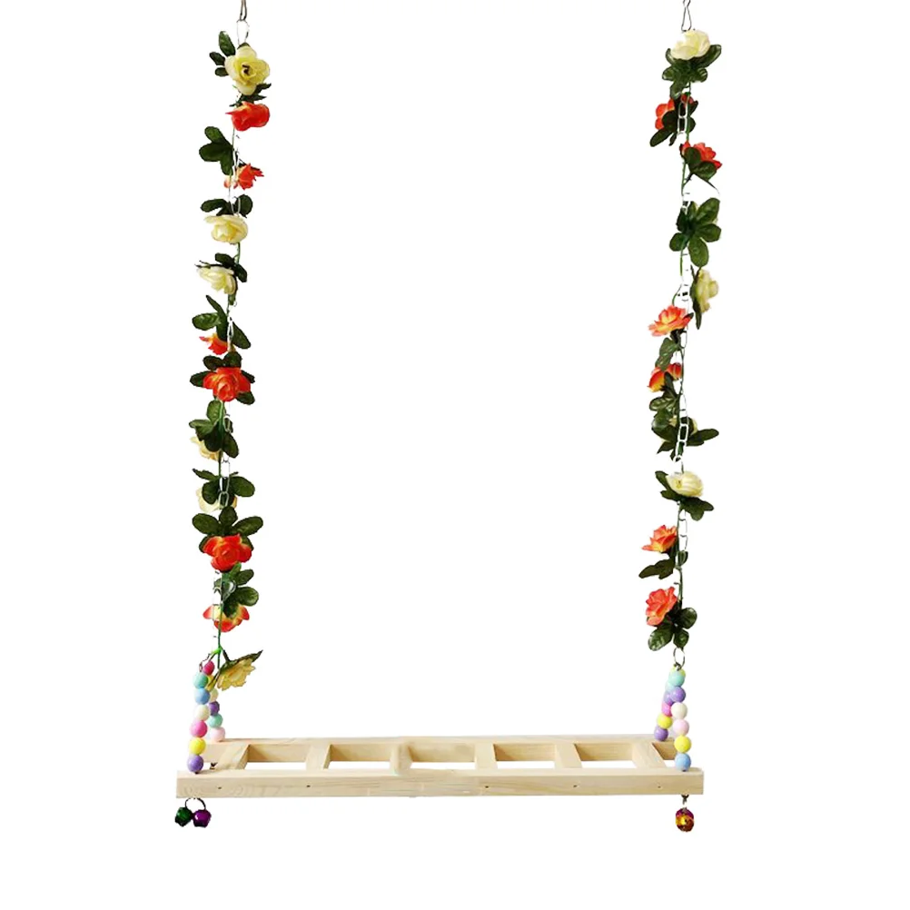 

1pc Parrot Bell Swing Creative Bird Suspension Swing Playing Swing
