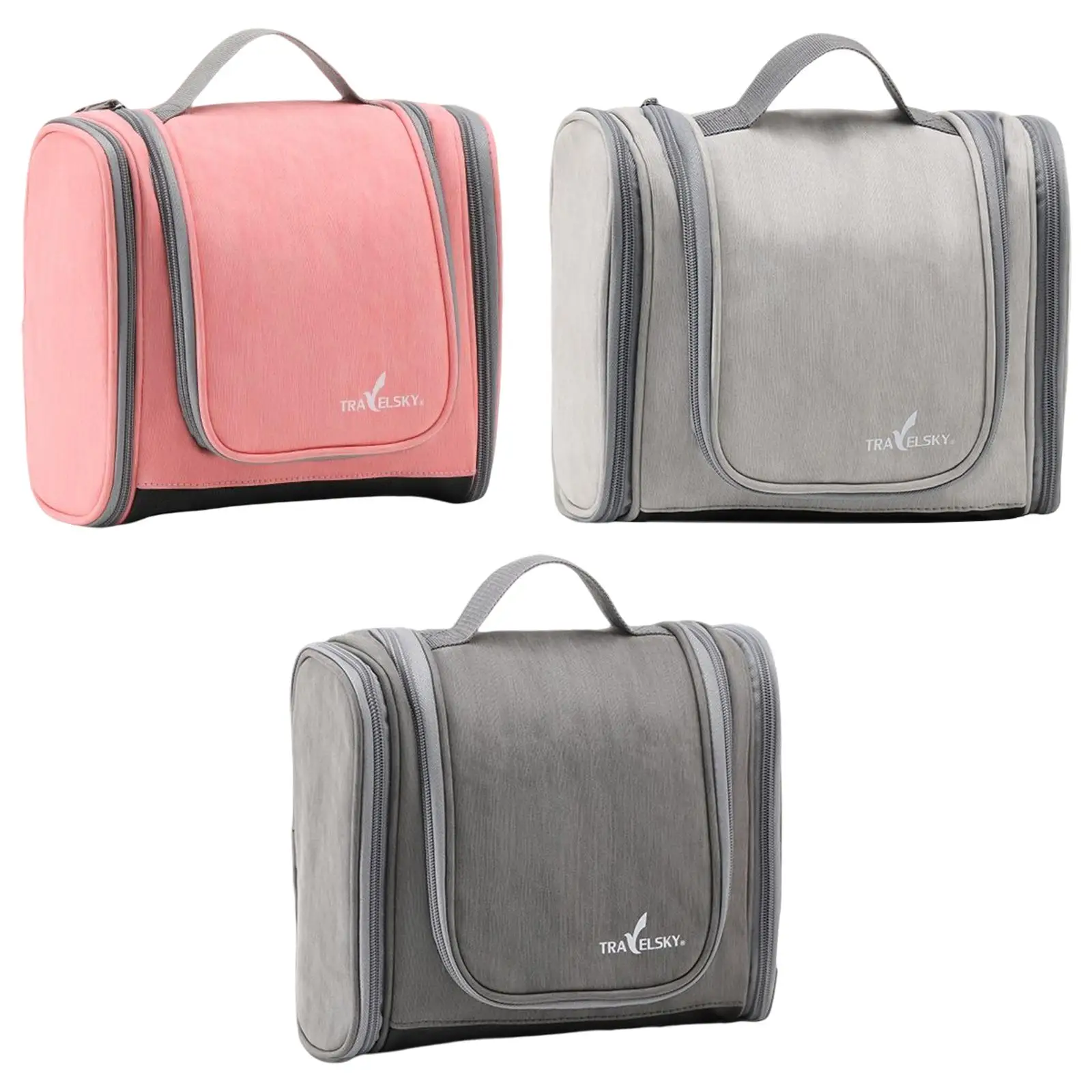 

Toiletry Bag Waterproof Makeup Bag Separate Wet and Dry Travel Organizer Makeup Organizer