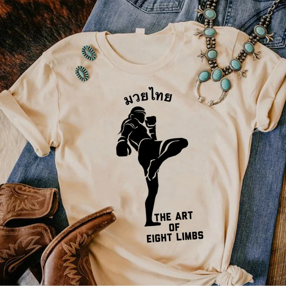 

Muay Thai t-shirts women streetwear graphic tshirt girl streetwear designer clothing