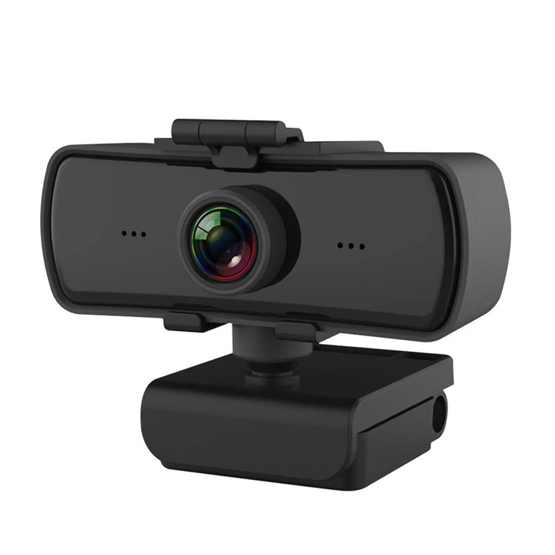 

1 Piece Webcam With Microphone 360Degree Adjustment USB Plastic Full HD 2K For Computer Digital Webcam PC Autofocus Web