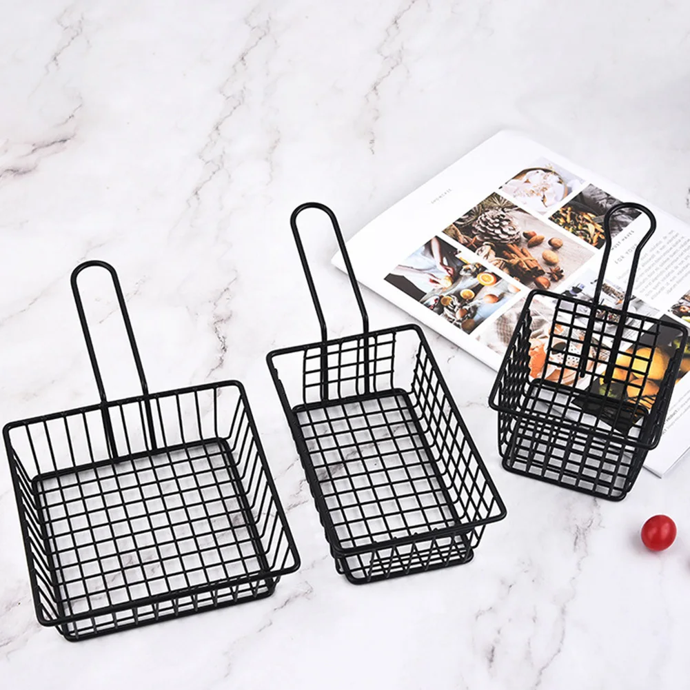 

Wire Basket Chips Basket 8pcs Creative Deep Fried French Fries Basket Mini Stainless Steel Kitchen Tools & Gadgets