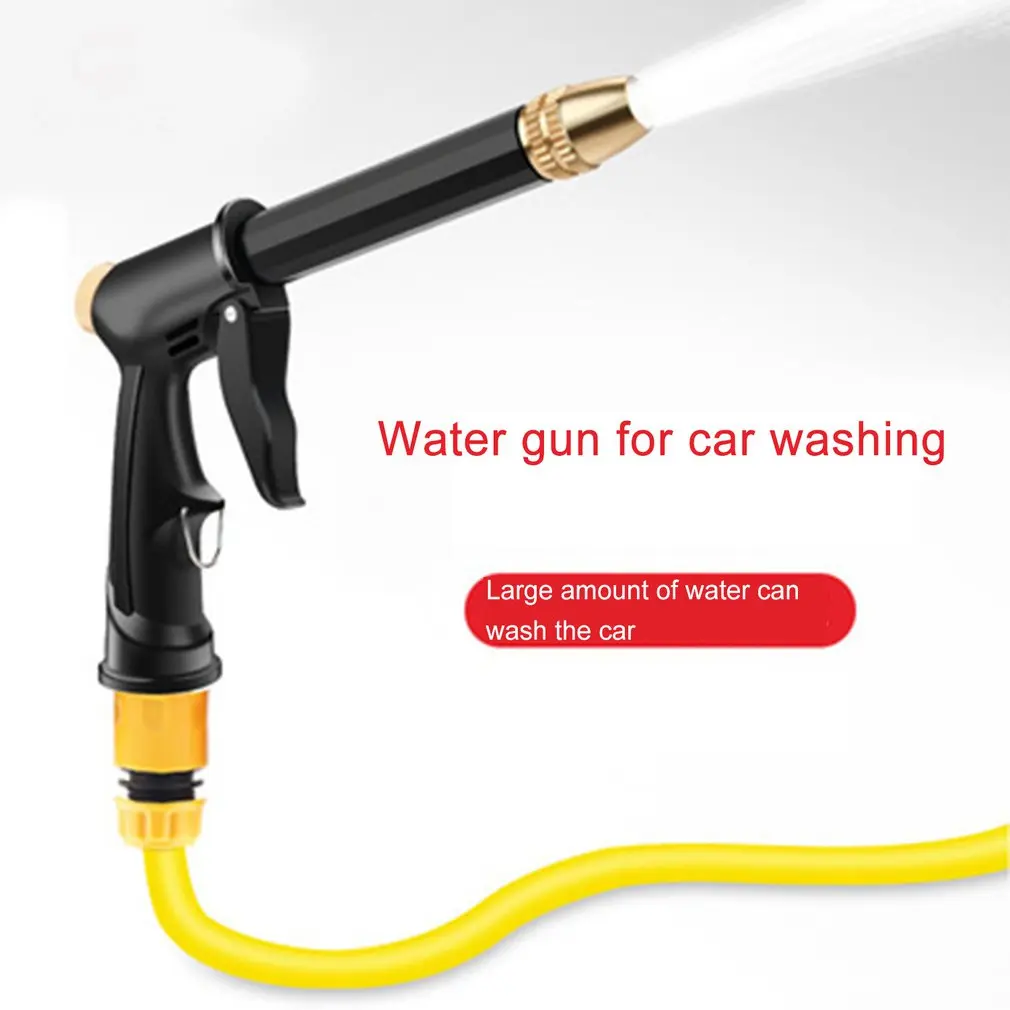 1pc Adjustable High Pressure Washer Gun Cleaning Strong Power Watering Hose Nozzle Garden Sprinkler Universal Car Washing Kit