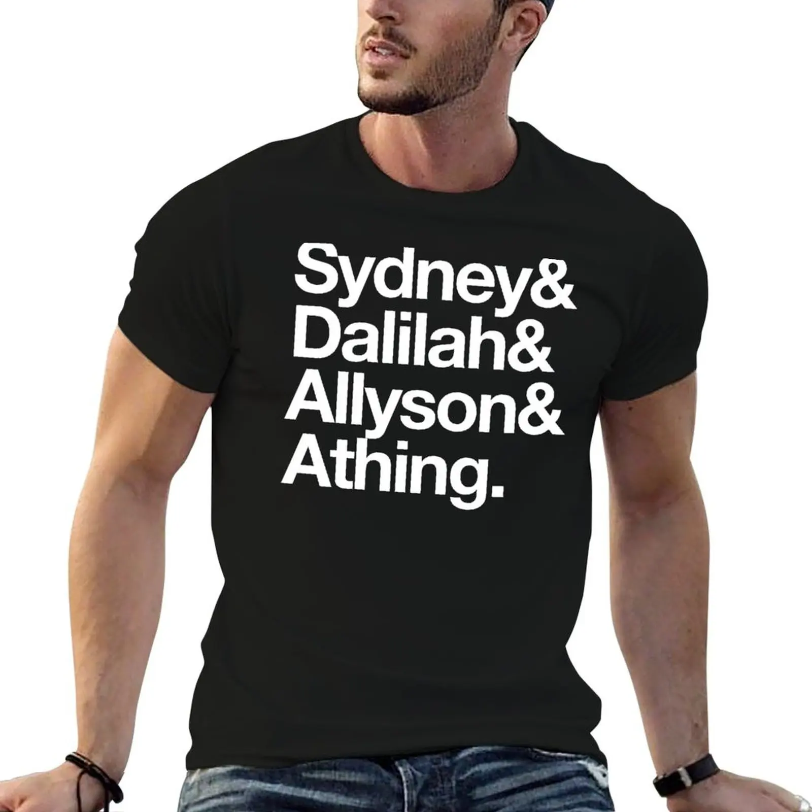 Мужские футболки Sydney Dalilah Allyson and Athing хлопок