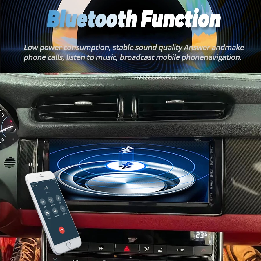 Автомобильный стереопроигрыватель для Jaguar XF XFL 2016-2019 10 25 дюймов QLED экран Android 13 GPS