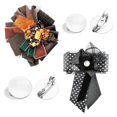 20 шт/лот 15/20/25/30 мм плоская брошь основа круглый пустой лоток настройки фурнитура DIY брошь аксессуары для изготовления ювелирных изделий Оптовая продажа