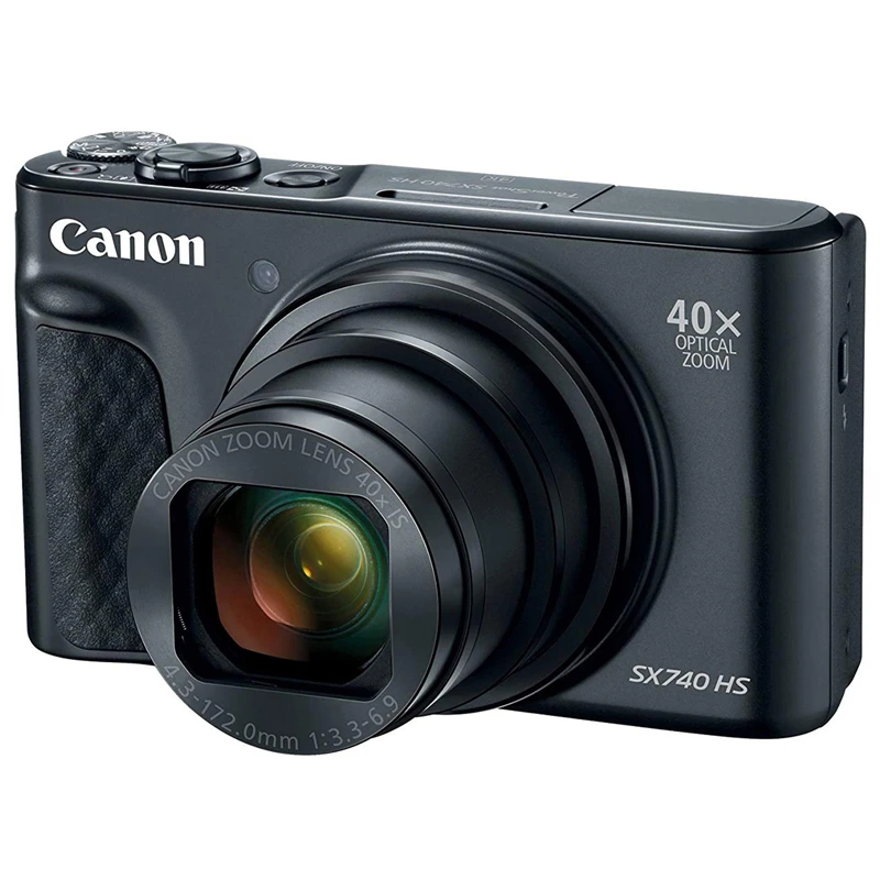

Canon PowerShot SX740 HS Digital Camera (Black) -40x Zoom -4K Video -WiFi