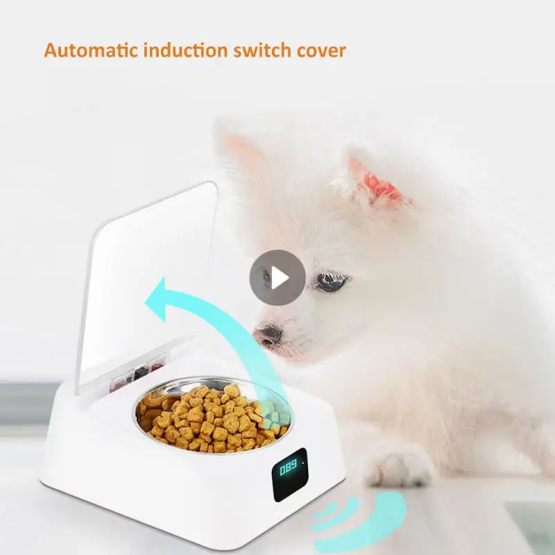 

Dogs Cats Automatic Feeder 5G Infrared Sensor Switch Cover Anti-mouse Moisture-proof Intelligent Bowl Feeder Pet Accessories