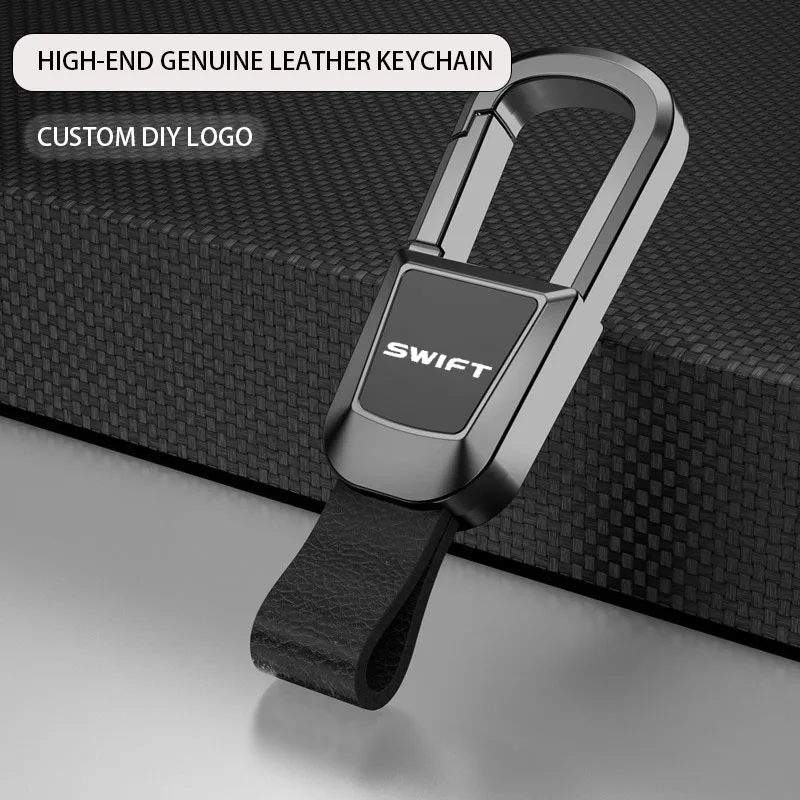 

Car Key Chain Men's Pendant Leather Ring DIY Logo For Suzuki Swift Alto Baleno Ignis Jimny Samurai Grand Vitara Sx4 Accessories